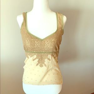 Yaya silk detailed sleeveless blouse